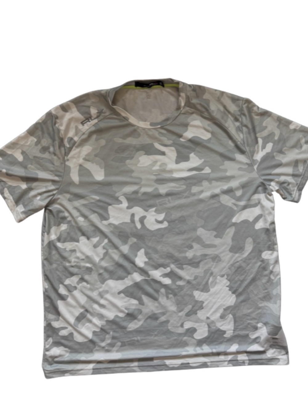 Ralph Lauren X Men's Gray Camo Performance Tee Large